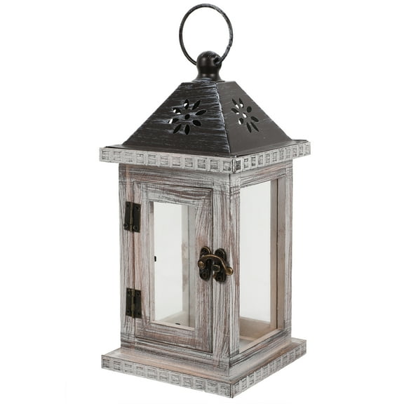 Raindrops 1Pc Nordic Style Candle Holder Wooden Wind Lantern Candle Stand Desk Lamp