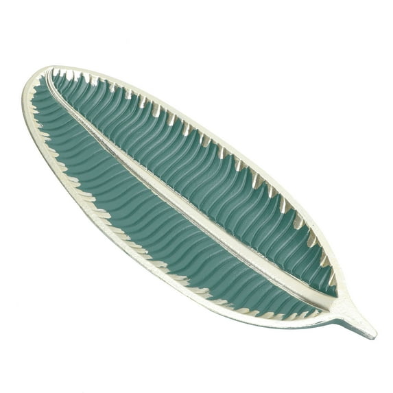 Raindrops Green Jewelry Storage Tray - 1 Pc Desktop Organizer for Earrings, Necklaces, and Small Accessories