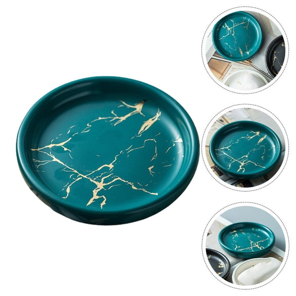 Raindrops 1Pc Nordic Style Marble Texture Soap Dish Bathroom Storage Accessory Plate