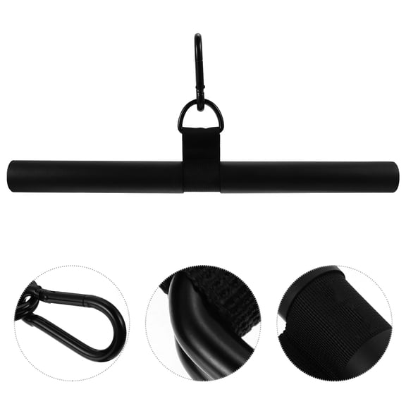 FOMIYES Black Fitness Triceps Bar, 1Pc Arm, Shoulder & Back Strength Training Workout Equipment