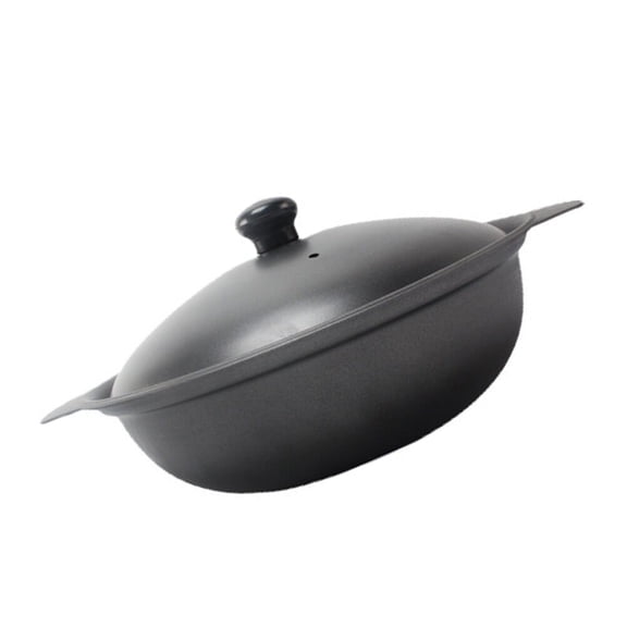 Raindrops Round Casserole Pot 1Pc for Stewing, Boiling, and Cooking in Home Kitchenware, 11.8 x 7.9 x 3.9 inches
