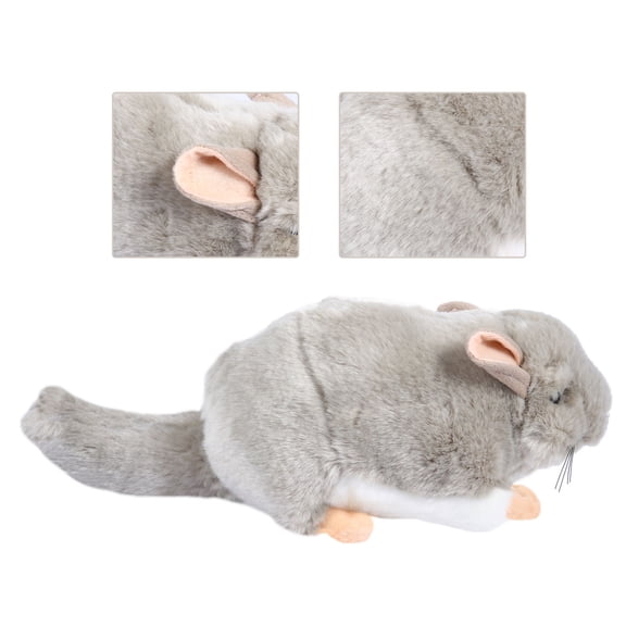 Raindrops 1Pc Grey Plush Stuffed Bear Animal Designed with Soft PP Cotton for Decorative Use