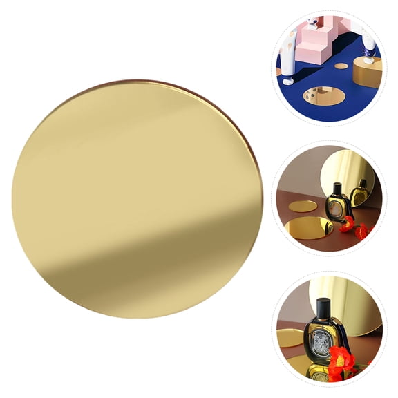 Raindrops 1Pcs 6x6x0.1in Golden Acrylic Photo Props for Professional Photographers and Creators