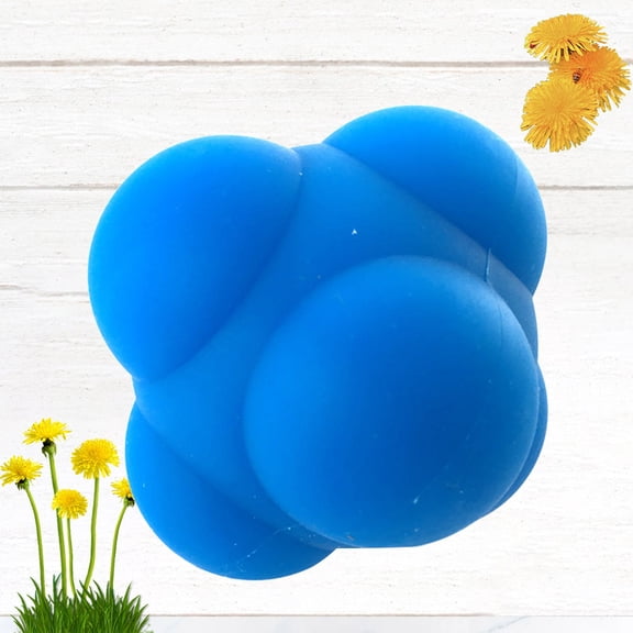 Raindrops 1Pc Blue Silicone Bounce Ball for Training Durable Reaction and Agility Practice