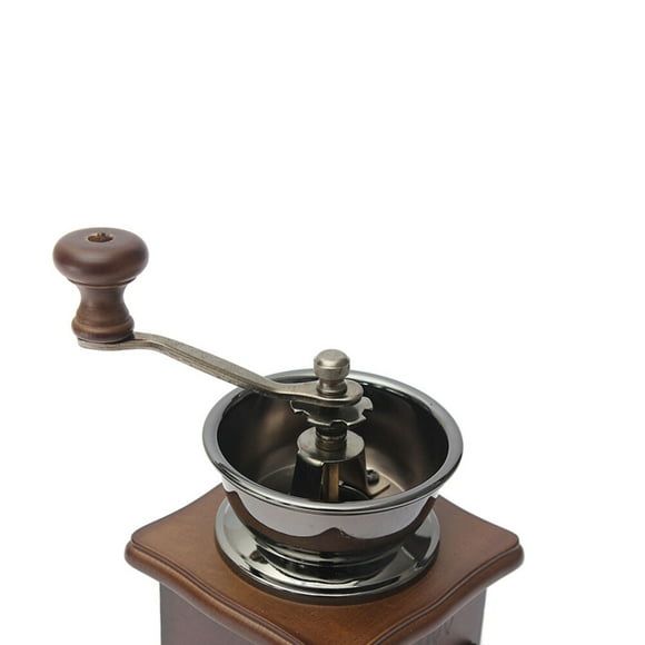 Raindrops 1Pcs Anti-Static Burr Coffee Grinder Ceramic Burr Technology Wooden And Iron Material For Christmas present