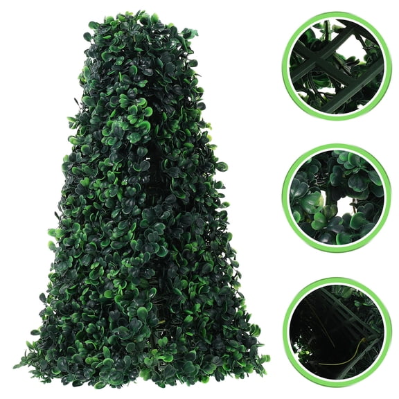 Raindrops Greenery Decor Artificial Plant Grass Tower Plastic Plant Lovers Cafes 1Set