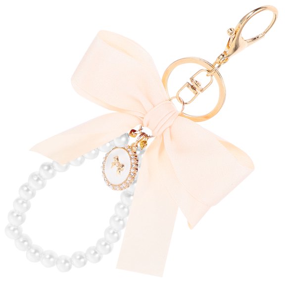 Fashionable Bow Keychain Set - 1 Piece Imitation Key Bag Charm for Women’s Stylish Accessories