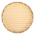 thumbnail image 1 of Raindrops 1Pcs Bamboo Tray Beige 16.5in Round Kitchen Multi-Purpose Basket for Catering, 1 of 8
