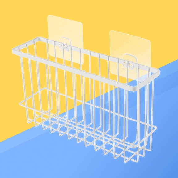 Raindrops 1Pcs Bathroom Rack Rectangular Hollowed Out Design for Homeowners 10.3x5.7x3in