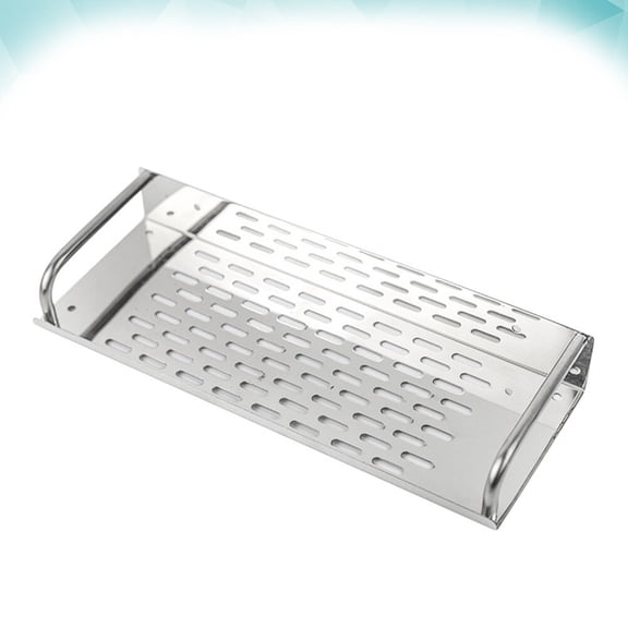 Raindrops 1Pcs Stainless Steel Storage Shelves Wall Mounting Simple and Elegant Design for Homeowners Bathroom Use