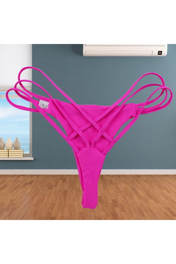 Women Strappy Bikini Show Body Curve 1Set
