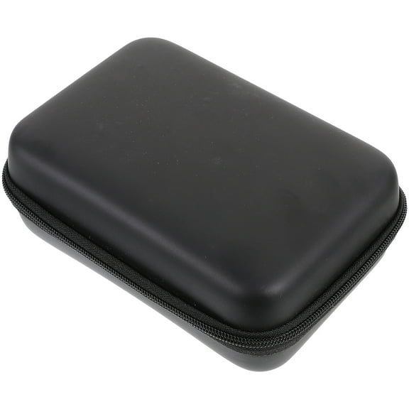 Raindrops 1Pcs Black EVA Nylon Rectangular Recorder Case Protective Travel Carrying Case for Electronics 7.1x4.7x2.8in
