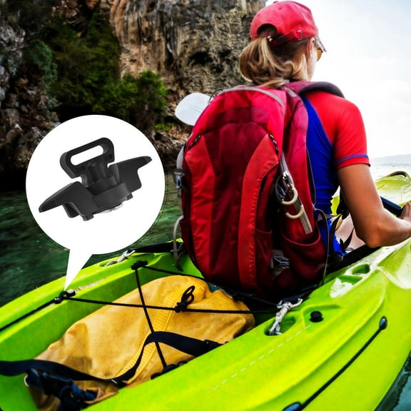 Raindrops 1Pcs Black Plastic Kayak Accessory For Mooring 4In