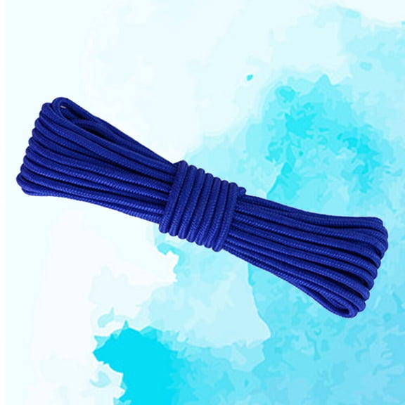 Raindrops 1Pcs Blue Braided Nylon Rope for Outdoor Gear and Pulling 30m 6mm