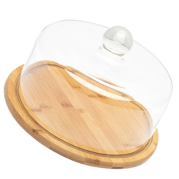 Raindrops 1Pcs Bread Plate with Lid for Dessert Display Square Glass Simple Appearance