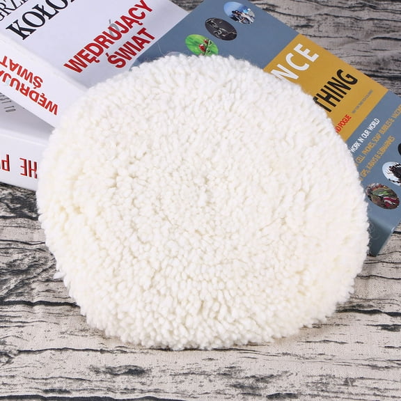 Raindrops Car Polishing Pads Fiber Blended Material Automotive Use 1Set 9.1x7.1x1.2in