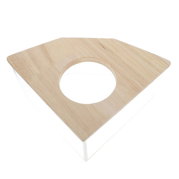 Raindrops 1Pcs Delicate Sand Bath for Hamsters Transparent Design Multi-Color Acrylic