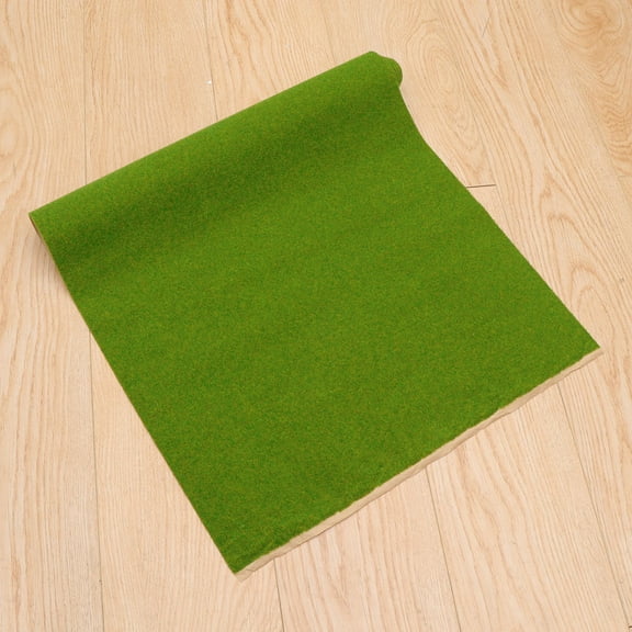 Raindrops 1Pcs Diy Flocking Turf Paper Rectangular Nylon Green Yellow .8x39.4in Model Railway Grass
