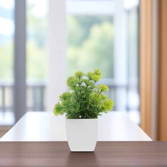 Raindrops 1Pcs Faux Bonsai Tree Durability Small PP Home Decor 6.88X2.55X2.55In