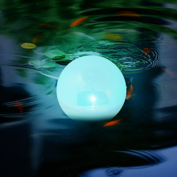 Raindrops 1Pcs Floating Ball Light Solar Powered Floating Lights With LED Lighting For Pool And Park Decorations