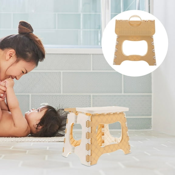 Raindrops 1Pcs Folding Chair Portable for Kitchen Use Beige 9.82X7.07X7.86in