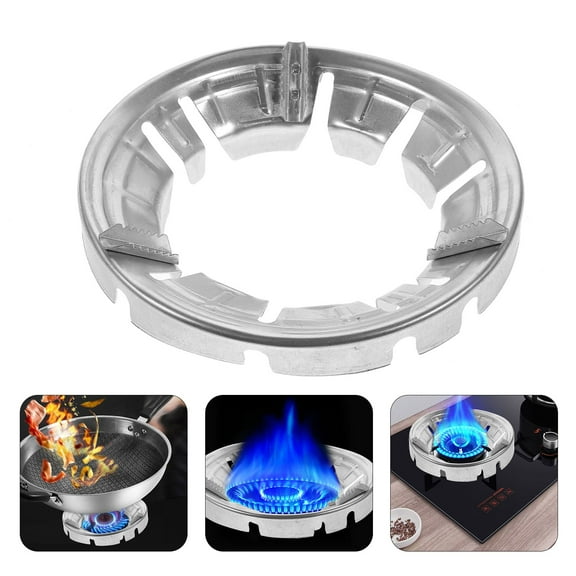 Raindrops 1Pcs Heat Diffuser for Gas Stove Metal Fireproof and Temperature Resistant Wind Cover 9.6X9.6X2.2in