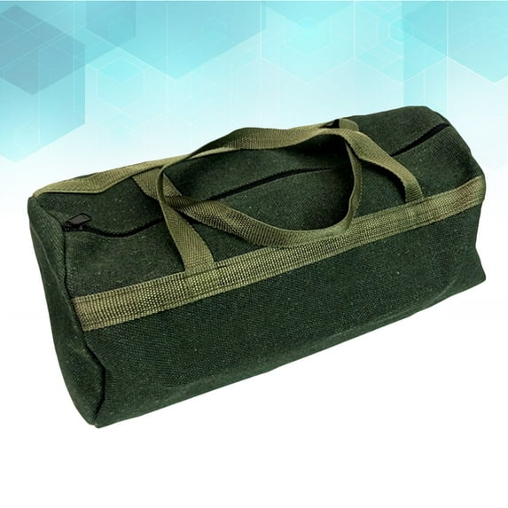 Raindrops Green Tool Bag for Car Storage, Auto Accessories Organizer Pouch for Equipment and Tools