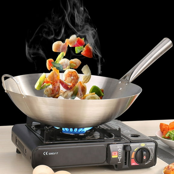 Raindrops 1Pcs Kitchen Strainers Wok Stainless Steel Resistant for Easy Maintenance