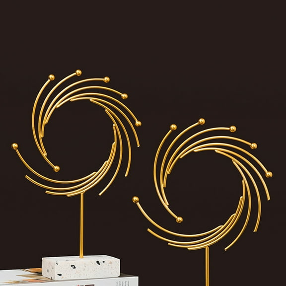 Raindrops 1Pc Golden Nordic Style Handmade Iron Decoration for Living Room Desktop Adornments