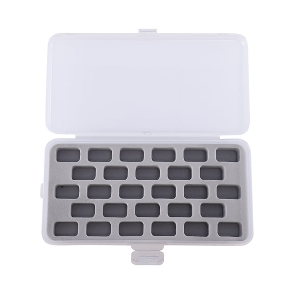 FOMIYES Grey Plastic Sewing Thread Spool Organizer Case with Sponge Insert for Easy Bobbin Storage and Neat Organization