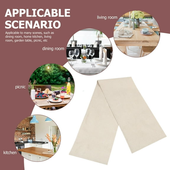 Raindrops 1Pcs Modern Nordic Linen Table Runner for Home Decor 160X32CM