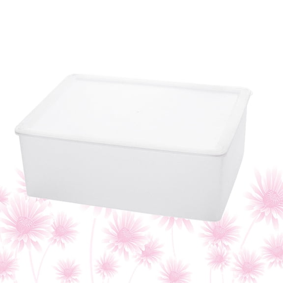 FOMIYES 1Pc Block Sorting Box White Transparent Storage Container with Removable Dividers for Home