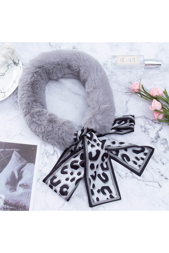 1 Piece Women's Neck Muffler Soft Multi Riband Scarf with Festive Winter Design