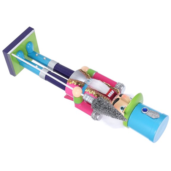 Raindrops Wooden Nutcracker Christmas Ornament Rosy Holiday Decor for Home and Tree Decoration