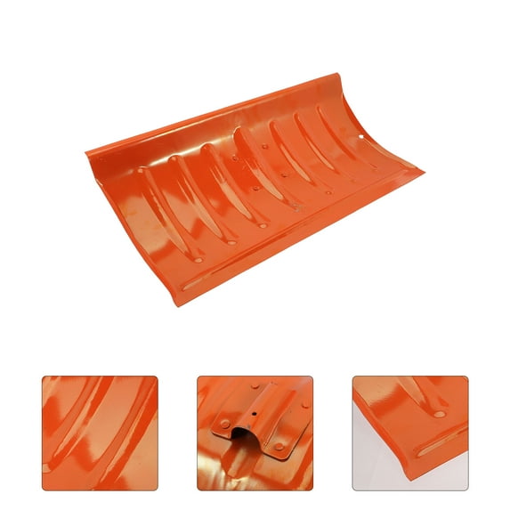 Raindrops Snow Removal Tools Snow Shovel Orange Manganese Steel Frost Removal Yard Work 1Set
