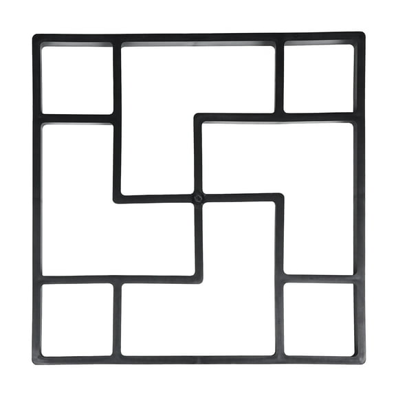 Raindrops 1Pcs Pavement Mold for Garden Path Creation and Courtyards in Black Plastic