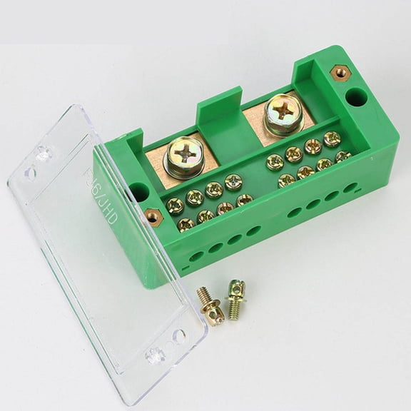 Raindrops Home Use Terminal Block Green Junction Box with Flexible Convenient Wiring Features