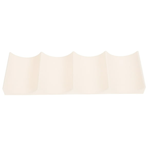 Raindrops 1Pcs Portable Beer Rack For Homeowners Anti Slip Bottle Stacking Rectangular White Storage Organizer