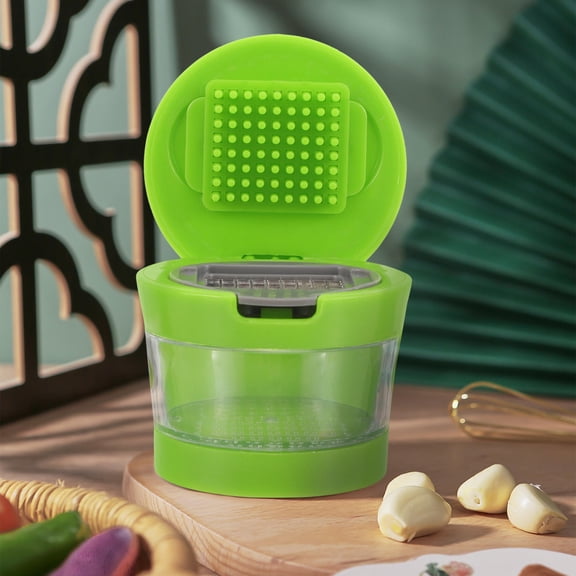 Raindrops 1Pcs Portable Garlic Press Chopper Slicer for Multi Functional Use in Kitchen Plastic