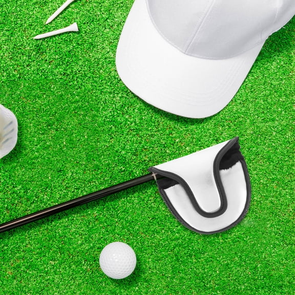 Raindrops 1Pcs Pu Leather Putter Cover Golfs Club Protector 5.70X4.72X0.98in