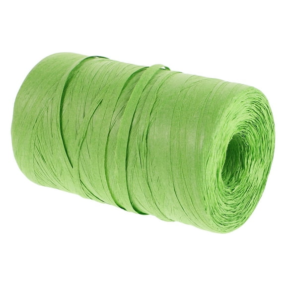 Raindrops 1Pcs Raffia Paper String in Grass Green for Christmas Packaging and Flower Arrangements 300M per Roll