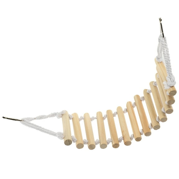 Raindrops Reptile Tank Accessory Gecko Ladder Bridge Beige 1Pcs 11.8x3.9in