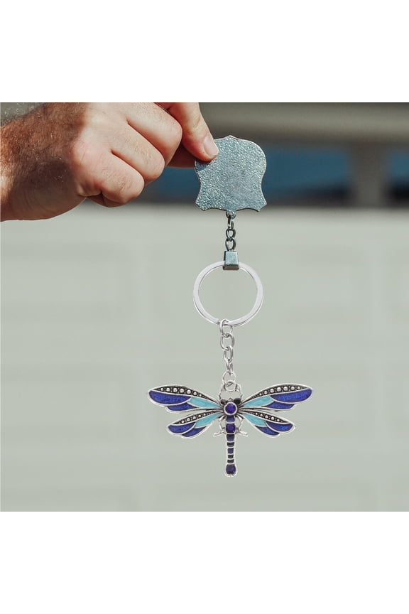 1Pcs Rhinestone Dragonfly Keychain for Special Occasions