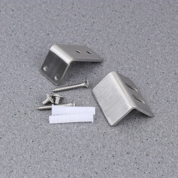 Raindrops 1Pcs Silver Square Barn Door Floor Guide in Modern Style for 4.5x0.3937x2.7in