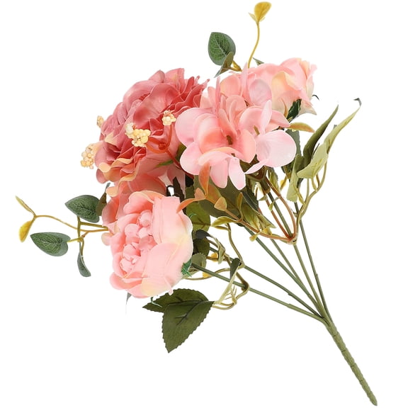Raindrops Artificial Flowers For Decor Outdoor Pink Silk Flower 1Pcs 28x11x4In