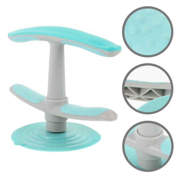 Raindrops 1Pcs Sit-Up Assistant Device for Home Abdominal Exercise Equipment Plastic Silicone Multi Cyan 11.8x6.1x5.5in