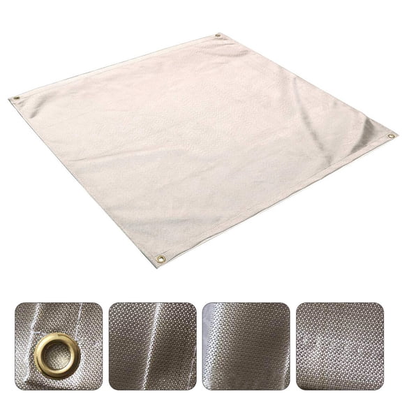 Raindrops 1Pcs Small Fire Mat Mat White Protective for Adults