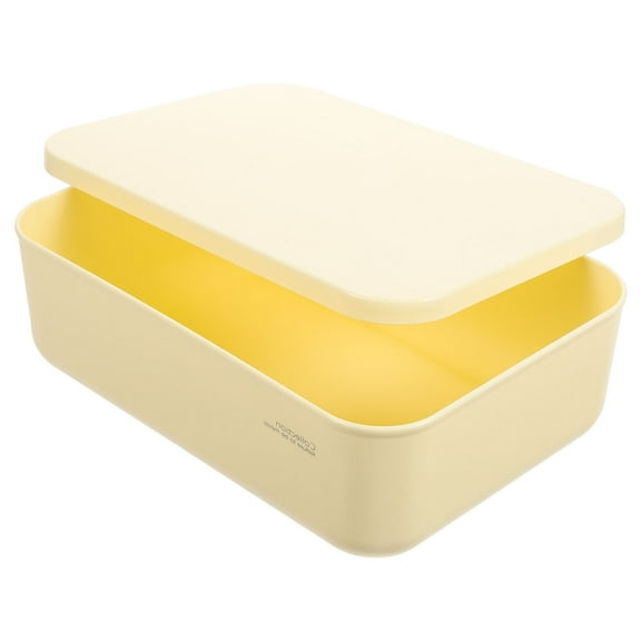 Raindrops 1Pcs Small Storage Bins With Lids Flat Plastic Organizer For Student Use 26.00X18.00X7.00Cm