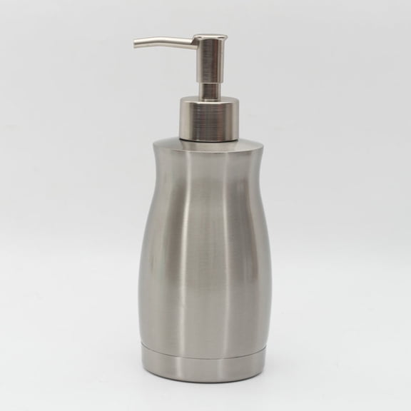 Raindrops Shampoo Bottle Pump Bottle Stainless Steel Silver 1Pcs