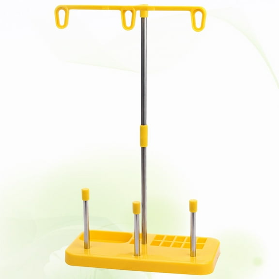NIAIZEK Thread Spool Holder Yellow for Sewing Durable Plastic and Metal Construction
